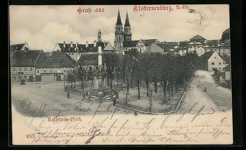 AK Klosterneuburg, Blick zum Rathaus-Platz