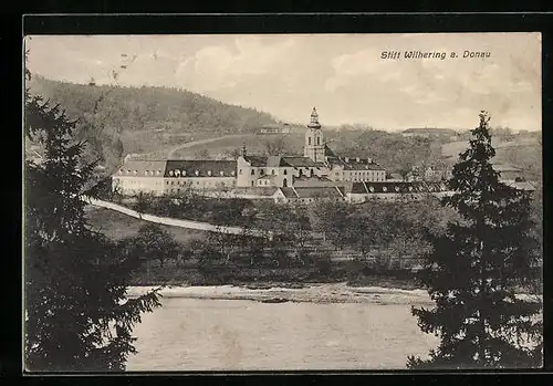 AK Wilhering /Donau, Stift Wilhering mit Umgebung