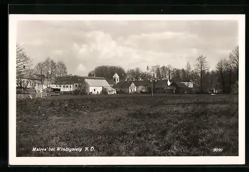 AK Windigsteig, Meires, Ortsansicht mit Kirche