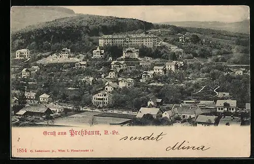 AK Pressbaum, Gesamtansicht aus der Vogelschau