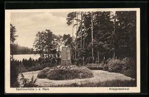 AK Zechlinerhütte i. d. Mark, Kriegerdenkmal