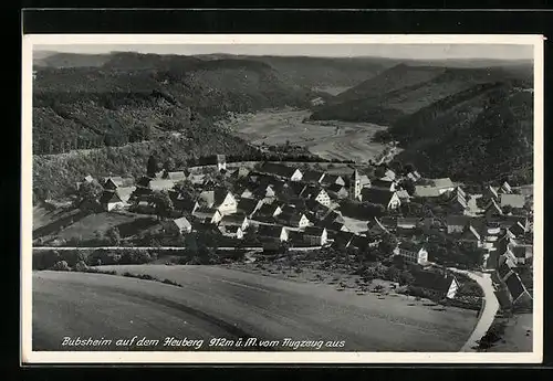 AK Bubsheim auf dem Heuberg, Teilansicht, Fliegeraufnahme