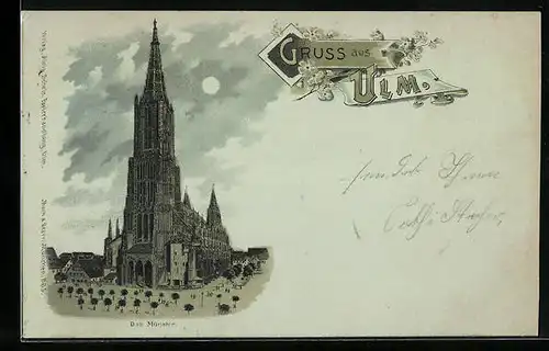 Mondschein-Lithographie Ulm, Das Münster
