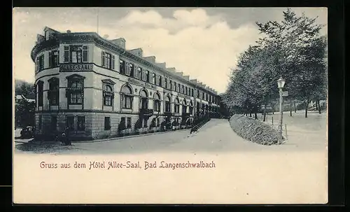 AK Bad Langenschwalbach, Hotel Allee-Saal