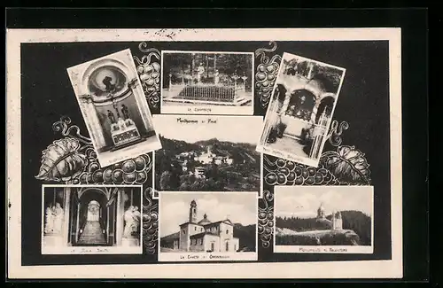 AK Montagnaga, verschiedene Ansichten des Ortes