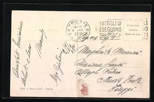 AK Trieste, Palazzo delle Poste e Telegrafi