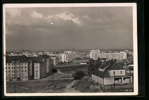 AK Gotenhafen / Gdynia, Ortsansicht aus der Vogelschau