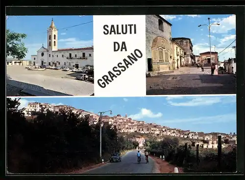 AK Grassano, Piazza Arcangelo Ilvento, Corso Umberto, Panorama