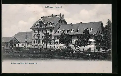 AK Feldberg, Vorderansicht eines Gasthofes