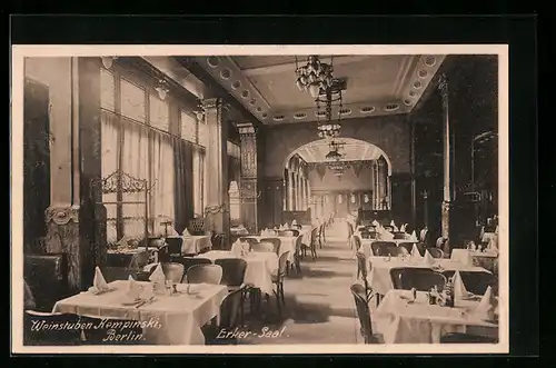 AK Berlin, Weinstuben Kempinski, Erker-Saal