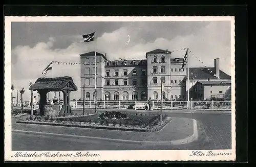 AK Cuxhaven-Duhnen, Alter Brunnen mit n, Ove Ovens-Haus