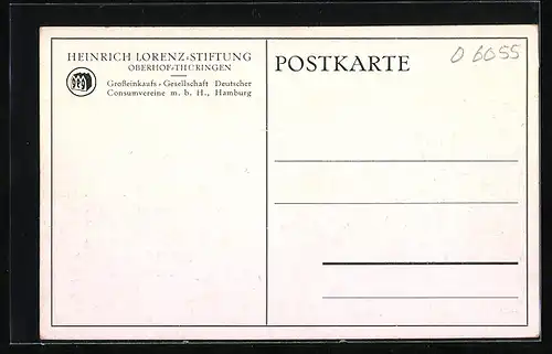 Künstler-AK Oberhof /Thüringen, Heinrich Lorenz-Stiftung