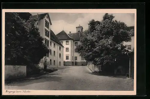 AK Siessen b. Saulgau, Institut Kloster Siessen, Eingang zum Kloster