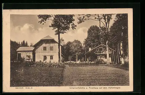 AK Rimbach, Unterkunftshütte und Forsthaus auf dem Hohenbogen