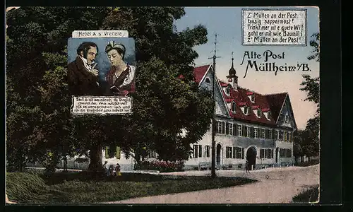 AK Müllheim i. B., Gasthaus Alte Post