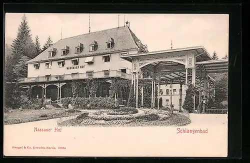 AK Schlangenbad, Hotel Nassauer Hof
