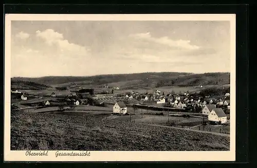 AK Oberwiehl, Gesamtansicht des Ortes