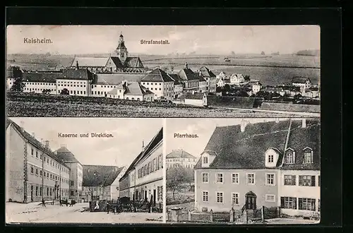 AK Kaisheim, Strafanstalt, Kaserne und Direktion, Pfarrhaus