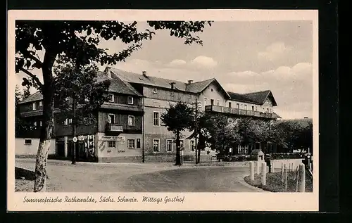 AK Rathewalde / Sächs. Schweiz, Mittags Gasthof
