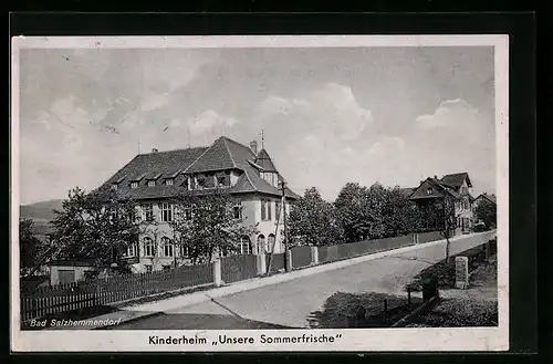 AK Bad Salzhemmendorf, Kinderheim Unsere Sommerfrische