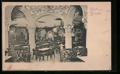 AK Dresden, Restaurant Central-Theater-Keller, Waisenhausstrasse