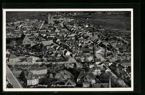 AK Jüterbog, Totalansicht, Fliegeraufnahme