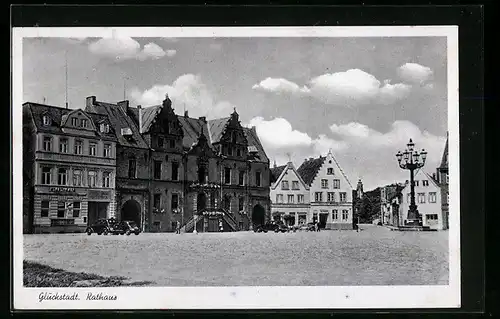 AK Glückstadt, Vor dem Rathaus