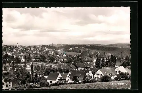 AK Gevelsberg, Ortsansicht mit Umland