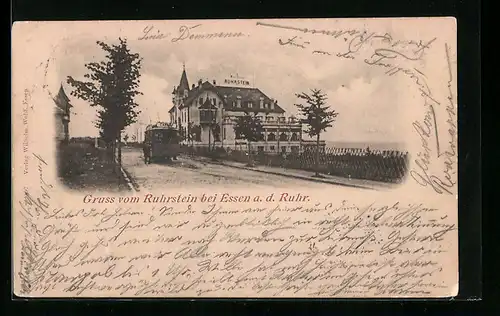 AK Essen a. d. Ruhr, Blick auf das Luftkurhaus Ruhrstein