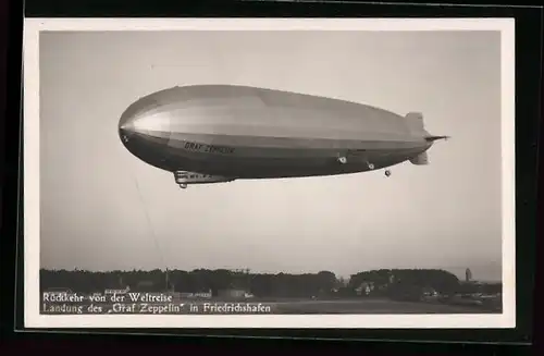 AK Friedrichshafen a. B., Landung des Graf Zeppelin
