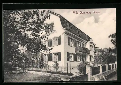 AK Baden, Hotel Villa Sonnegg