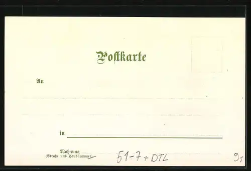 Lithographie Würzbach bei Calw, Leute in Tracht