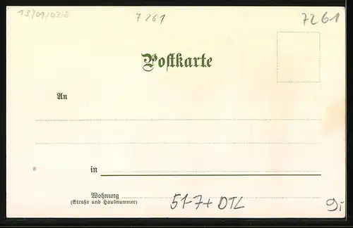 Lithographie Würzbach bei Calw, Kinder in Trachten füttern eine Ziege