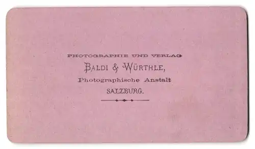 Fotografie Baldi & Würthle, Salzburg, Ansicht Salzburg, Teilansicht mit Salzach von Mülln aus gesehen