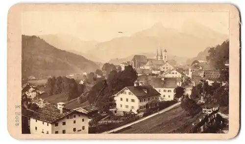 Fotografie Karl Boos, Salzburg, Ursulinengasse 310, Ansicht Berchtesgaden, Blick in die Stadt
