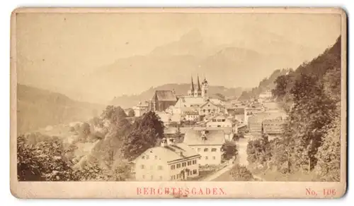 Fotografie Baldi & Würthle, Salzburg, Ansicht Berchtesgaden, Blick in den Ort