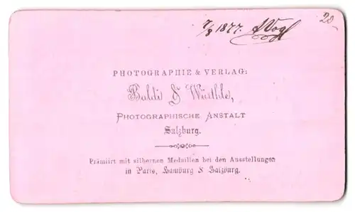 Fotografie Baldi & Würthle, Salzburg, Ansicht Fehrleiten, Talansicht mit Wohnhaus