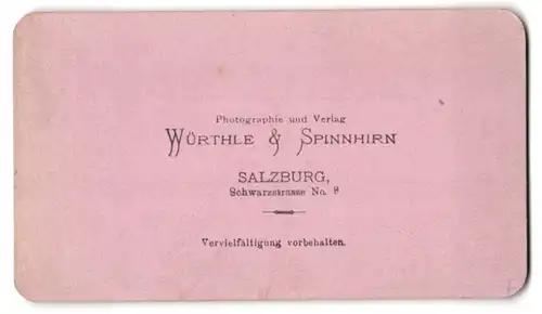 Fotografie Würthle & Spinnhirn, Salzburg, Schwarzstrasse 9, Ansicht Salzburg, Teilsansicht mit Burg