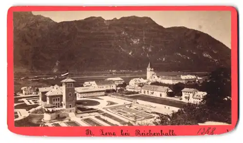 Fotografie Baldi & Würthle, Salzburg, Ansicht St. Zeno bei Reichenhall, Teilansicht mit Kirche