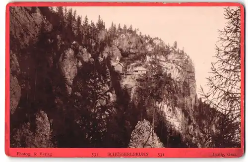 Fotografie Michael Jos. Lustig, Graz, Kaiser Josef-Platz 3, Ansicht Schüsserlbrunn, Kapelle am Hang