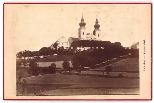 Fotografie unbekannter Fotograf, Ansicht Maria-Taferl, Blick zur Wallfahrtskirche