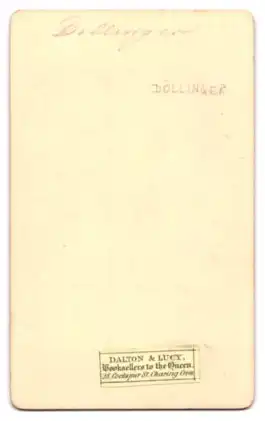 Fotografie Hermann Manz, München, Iganz von Döllinger, geistiger Vater der altkatholischen Kirche