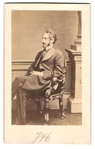 Fotografie unbekannter Fotograf und Ort, Edward Bulwer-Lytton, 1. Baron Lytton, Romanautor und Politiker