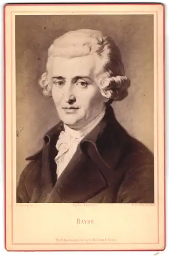 Fotografie Friedr. Bruckmann, Berlin, Portrait Joseph Haydn, Österreichischer Komponist