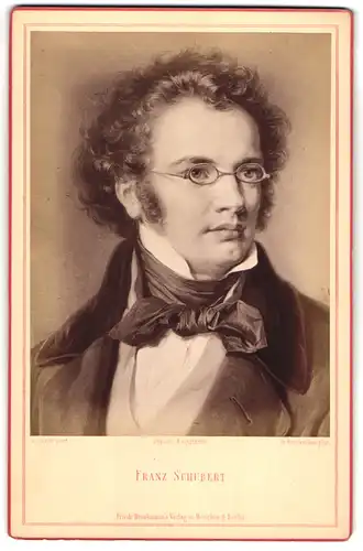 Fotografie Friedr. Bruckmann, Berlin, Portrait Franz Schubert