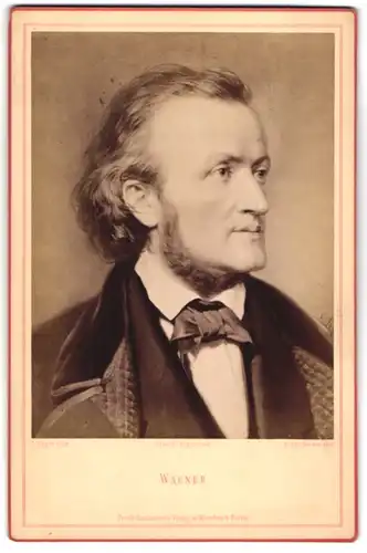 Fotografie Friedr. Bruckmann, Berlin, Portrait Richard Wagner, Komponist