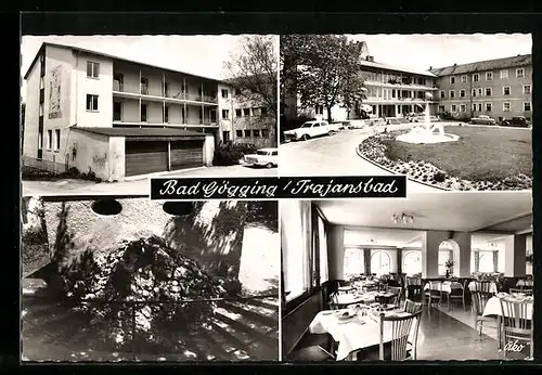 AK Bad Gögging /Ndb., Kurhotel Trajansbad, Restaurant, Innenansicht