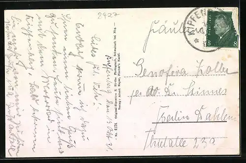 AK Kipfenberg, Totalansicht mit Burgberg