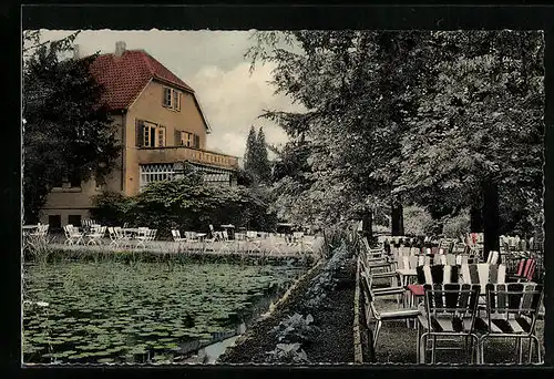 AK Rinteln /Weser, Restaurant-Café-Konditorei Blumenparadies Elfenborn