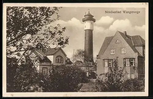 AK Wangerooge, Blick auf den Leuchturm